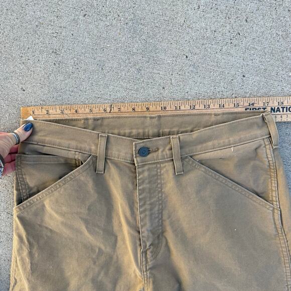 Levi's Workwear 505 Regular Fit Tan Duck Canvas Utility Pants 34233-004 Sz 34x32 - Picture 10 of 12